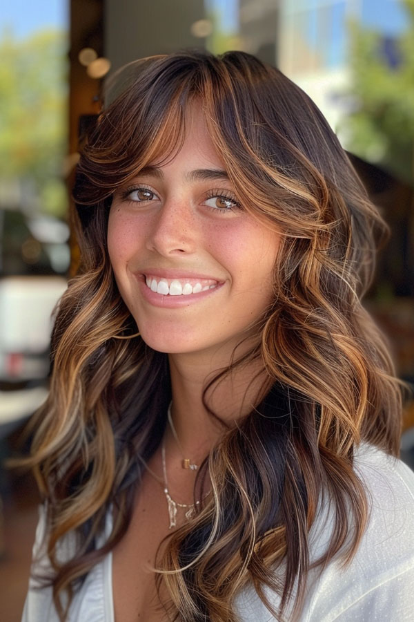 Sun-Kissed Brunette Layers