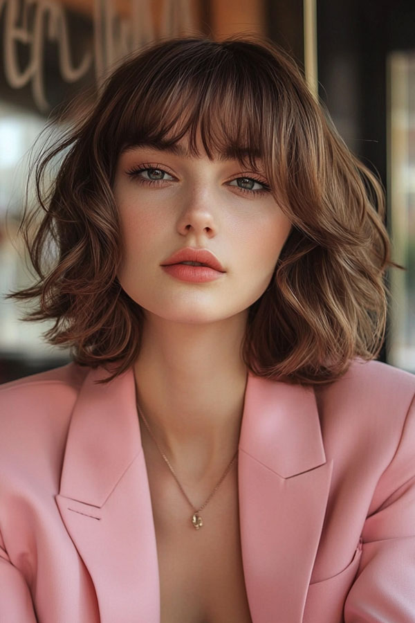 Tousled Elegance Bob, French Bob Haircut, Parisian hairstyle, Parisian bob haircut