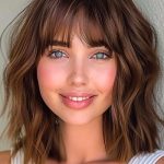 wavy-blunt-cut-medium-length-hairstyle-with-bangs-