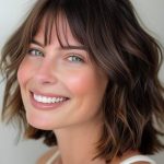 wavy-bob-with-wispy-bangs-medium-length-hairstyle