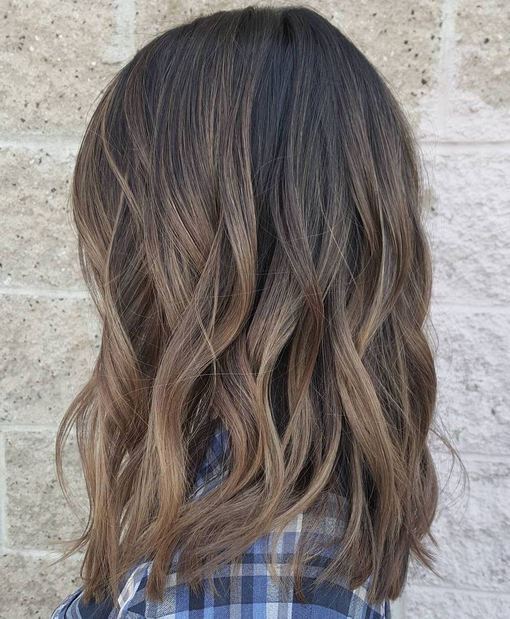 Ash Brown Balayage Ombre