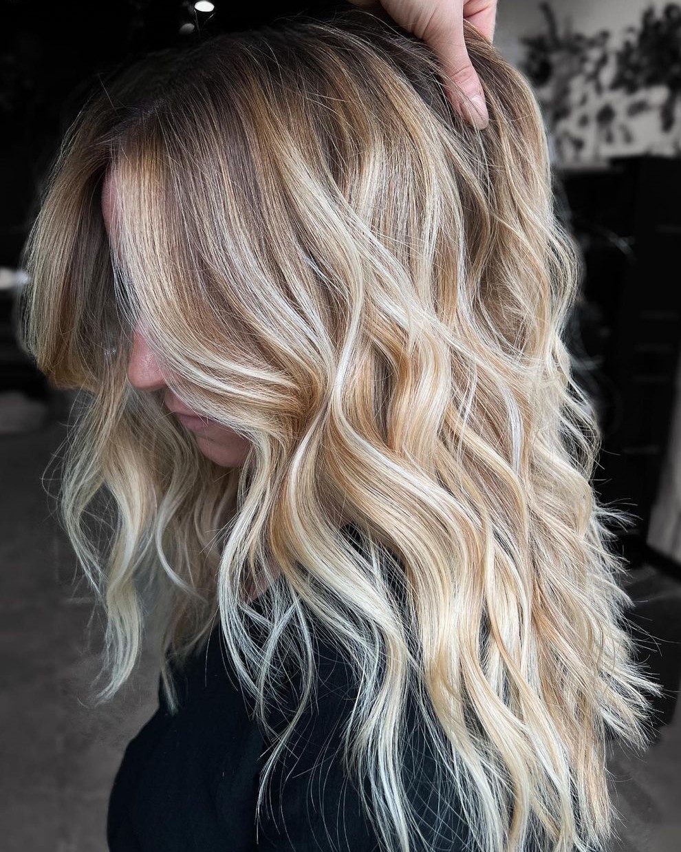 Blonde Highlights with Light Strawberry Blonde Tones