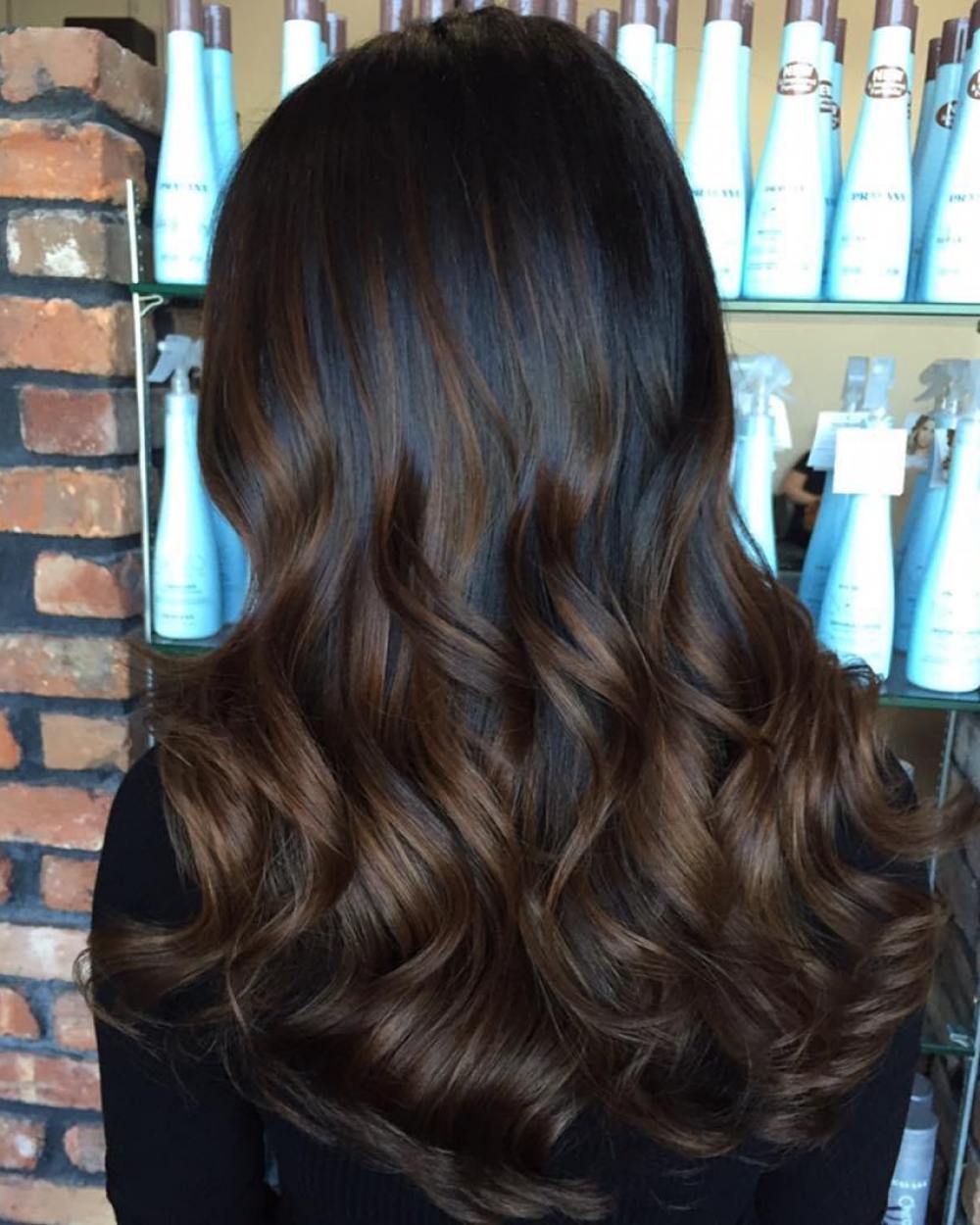 Brown Balayage For Black Hair