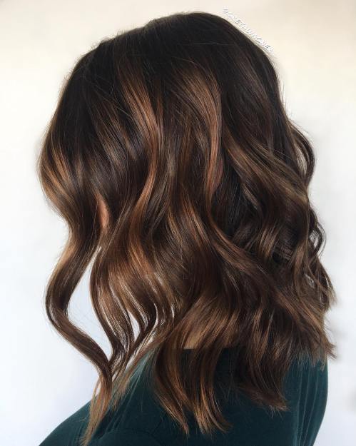 Brown Hair With Caramel Highlights