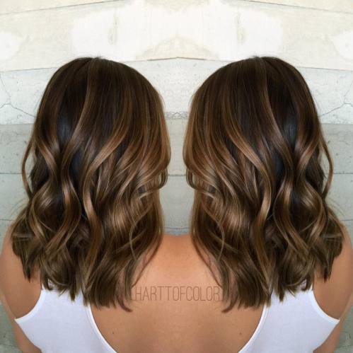 Brown Hair With Caramel Highlights