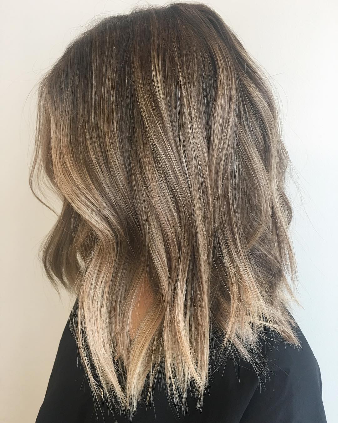 Choppy Dark Blonde Lob