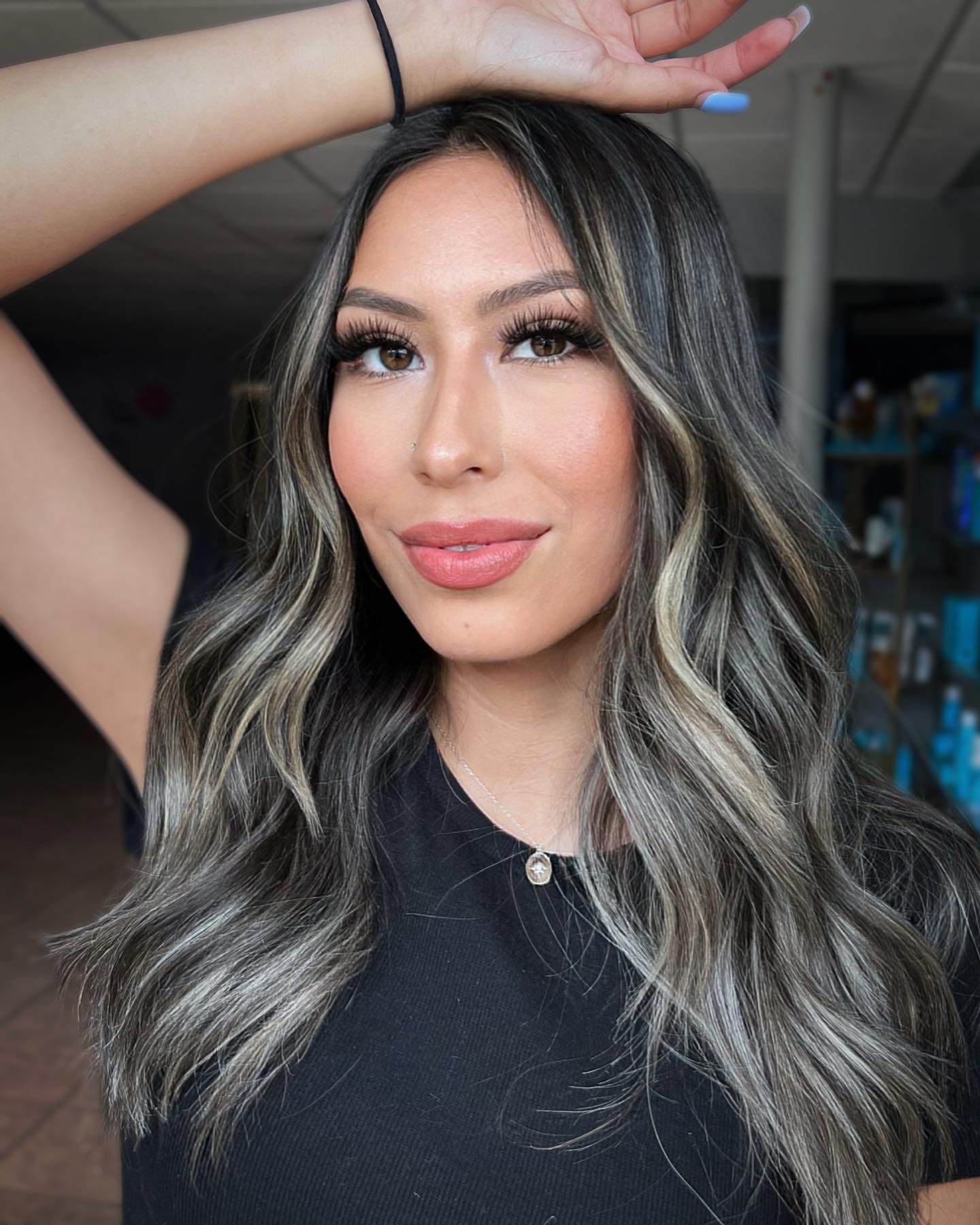 Dark Ash Blonde Hair on Long Straight Hair