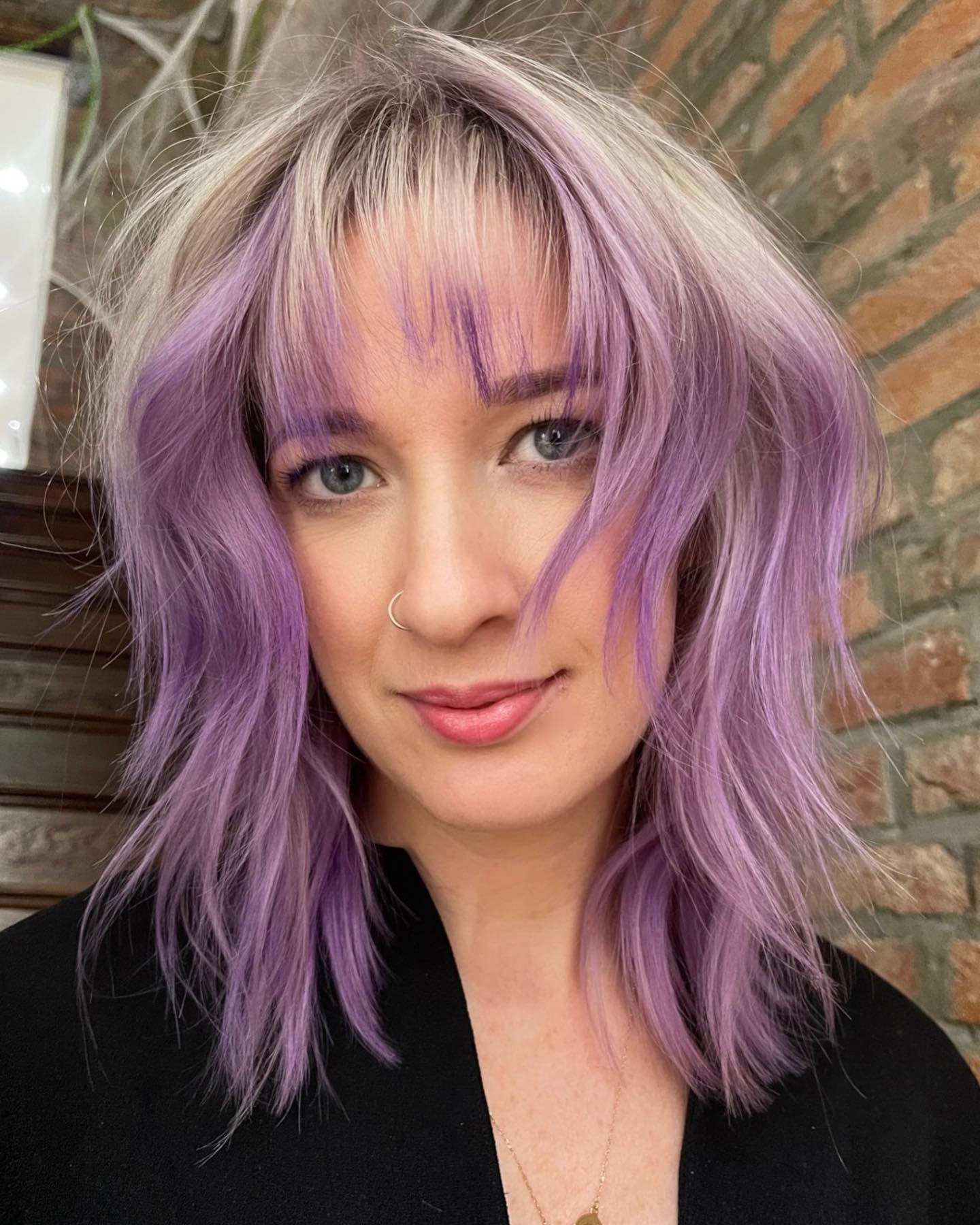 Light Lavender Color on Short Cut