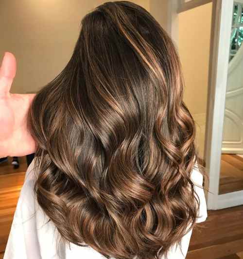 Long Thick Caramel Brown Hair