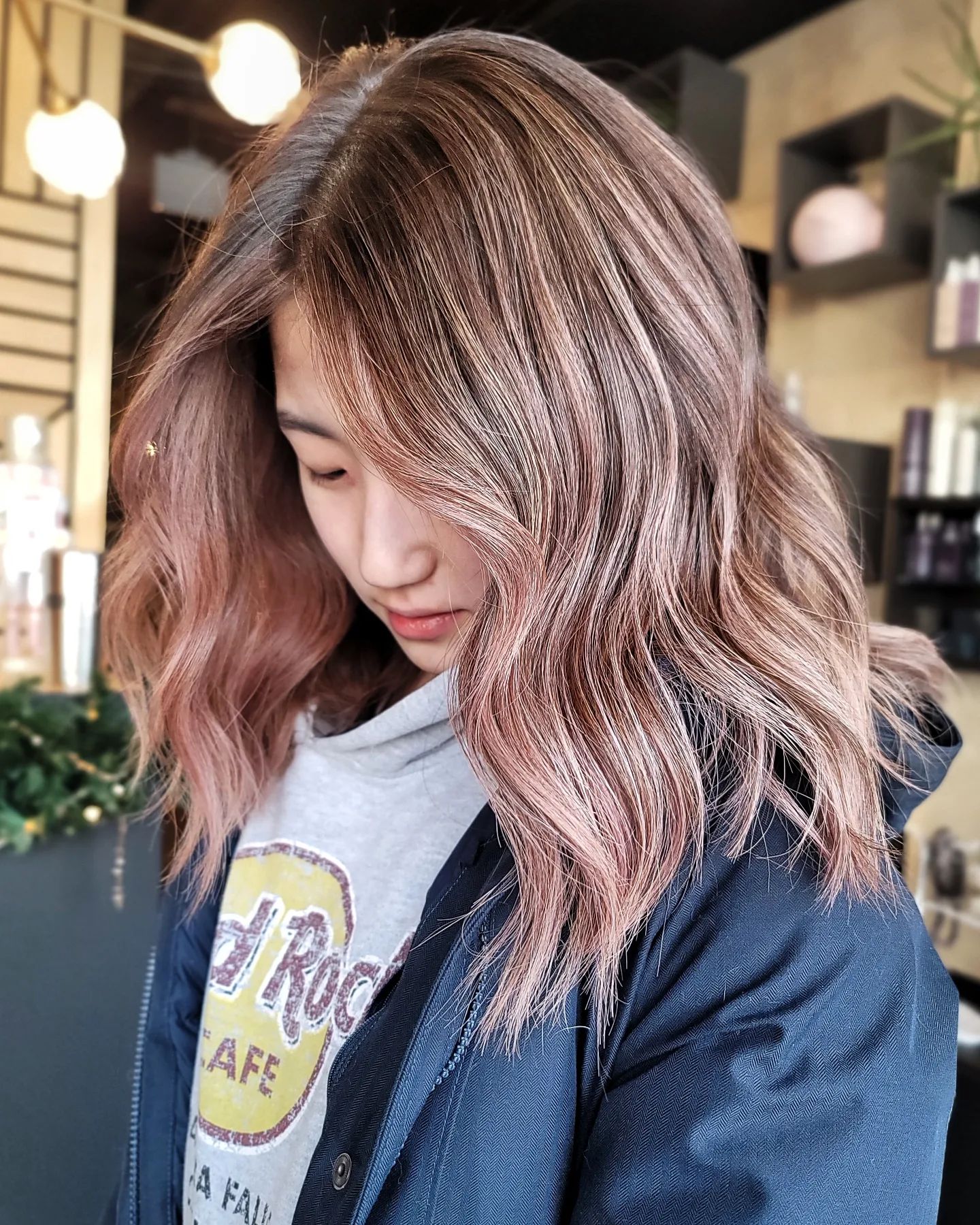 Nude Pink Balayage and Babylights