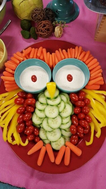 Owl Vegetable Platter