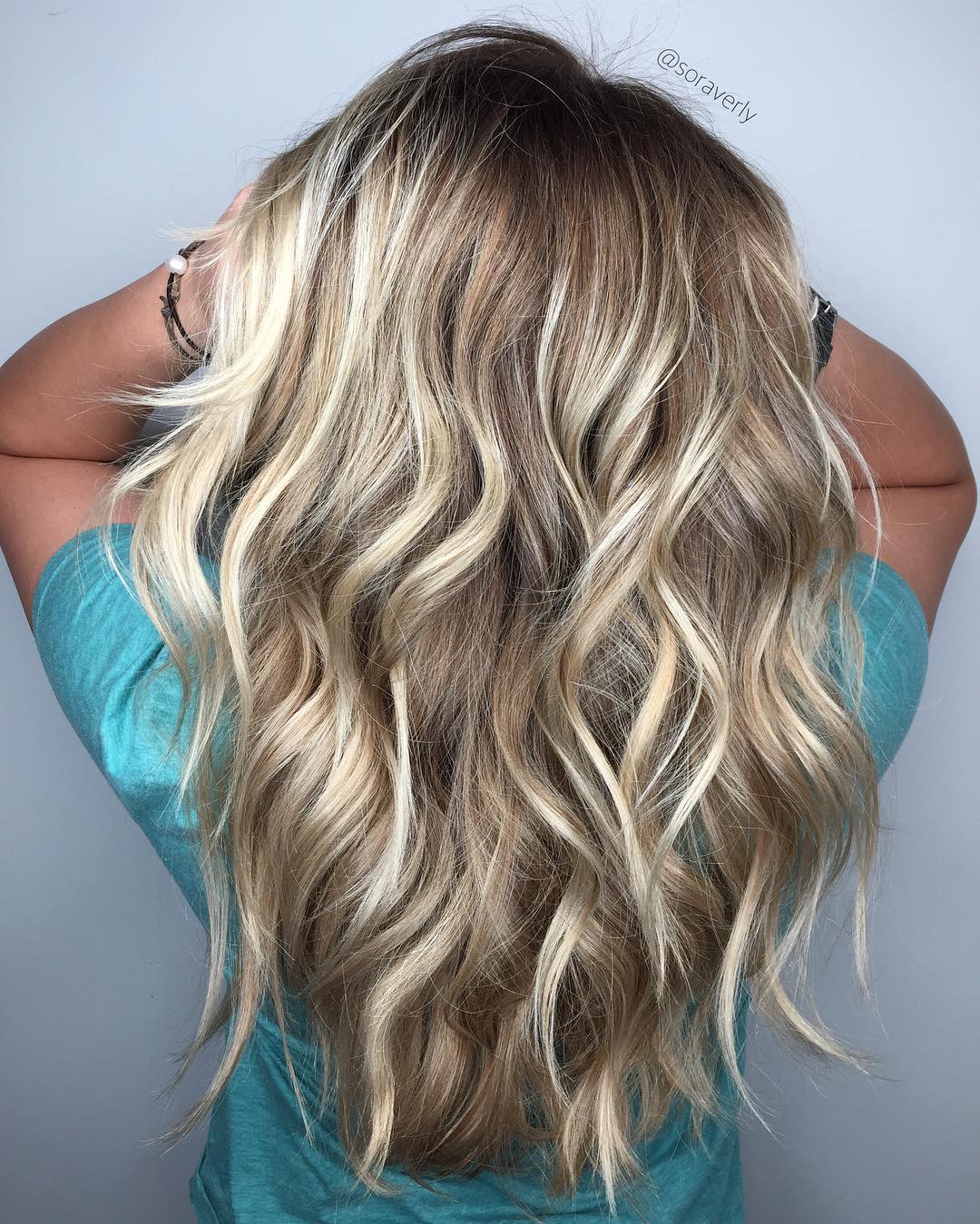 Platinum Balayage For Dark Blonde Hair