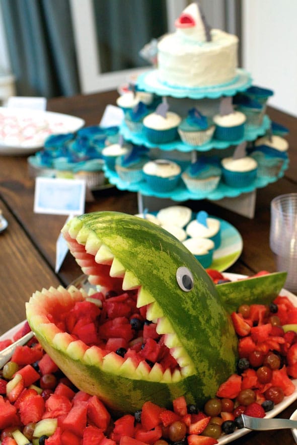 Shark Fruit Platter Display