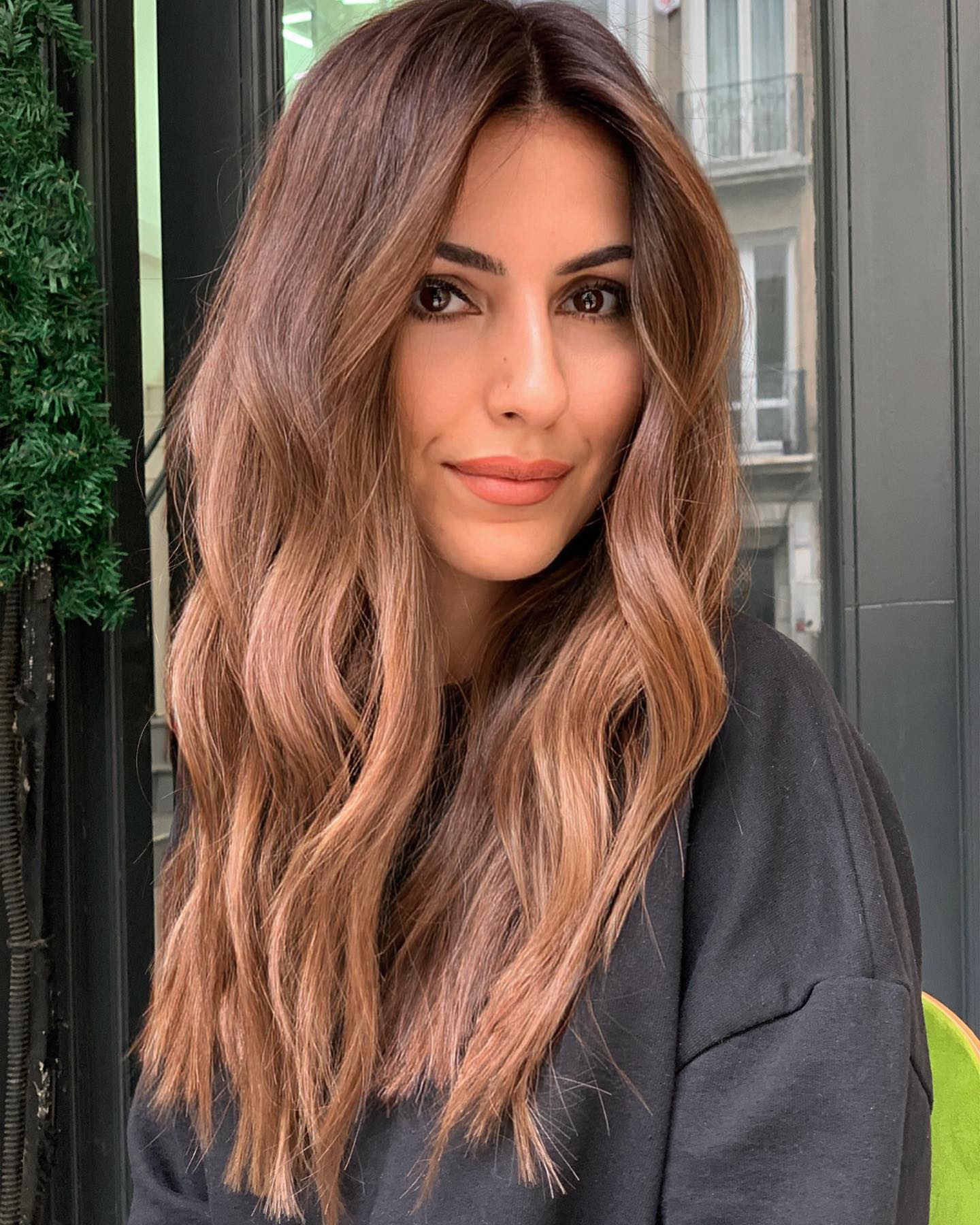 Sun Kissed Cinnamon Brown Balayage