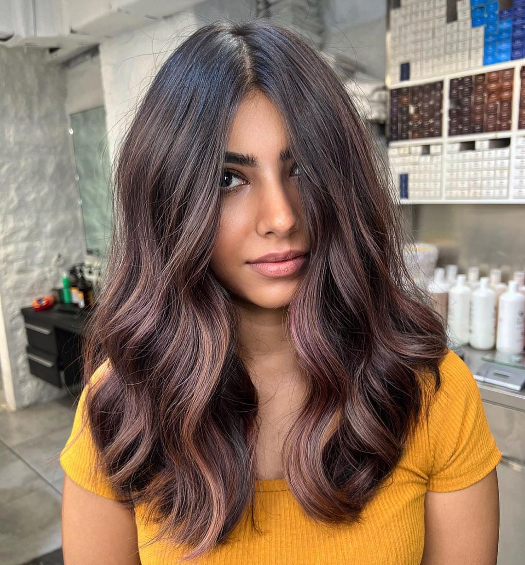 Violet Brown Medium Length Cut