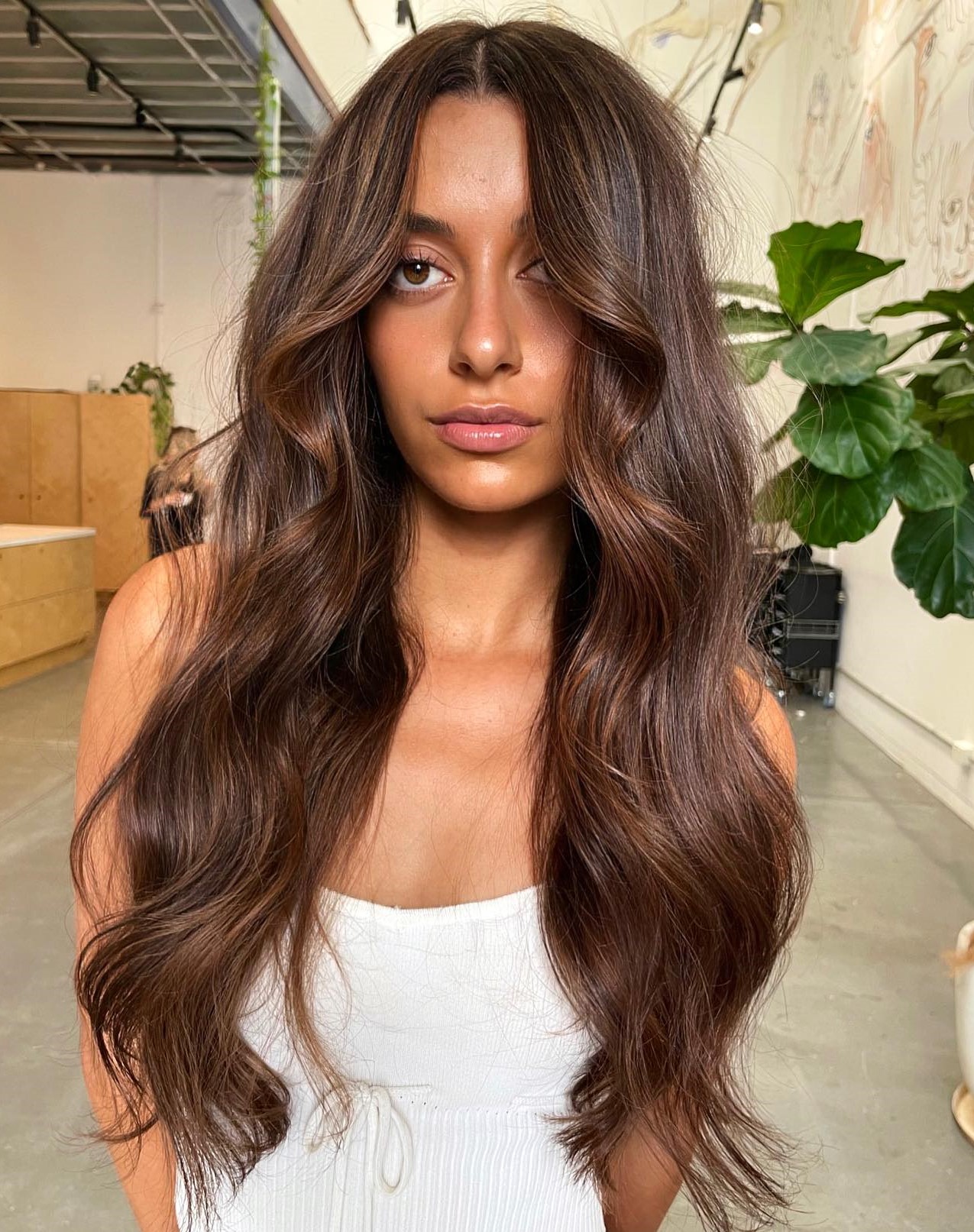 Warm Chestnut Brown Hair