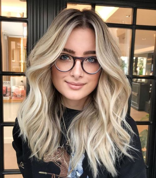 Blonde Hair with Highlighted Ends