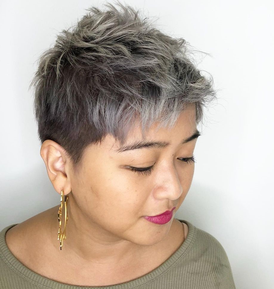 Choppy Pixie Haircut with Highlights