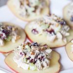 cranberry-chicken-salad-on-apple-slices