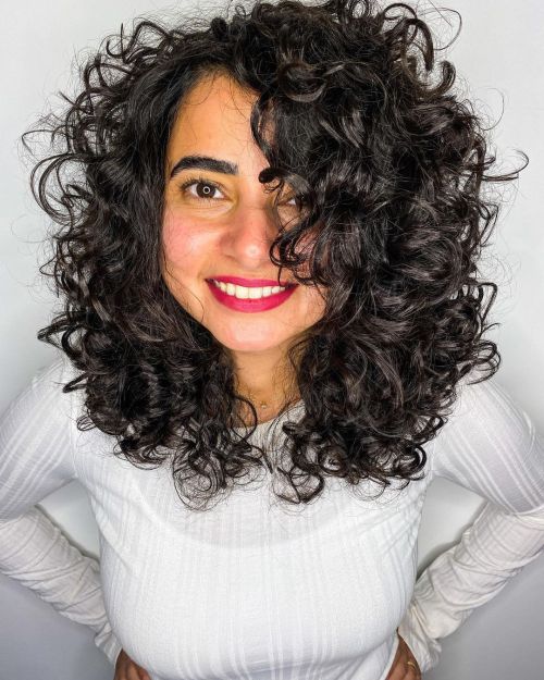 Long Curly Shag with Layers