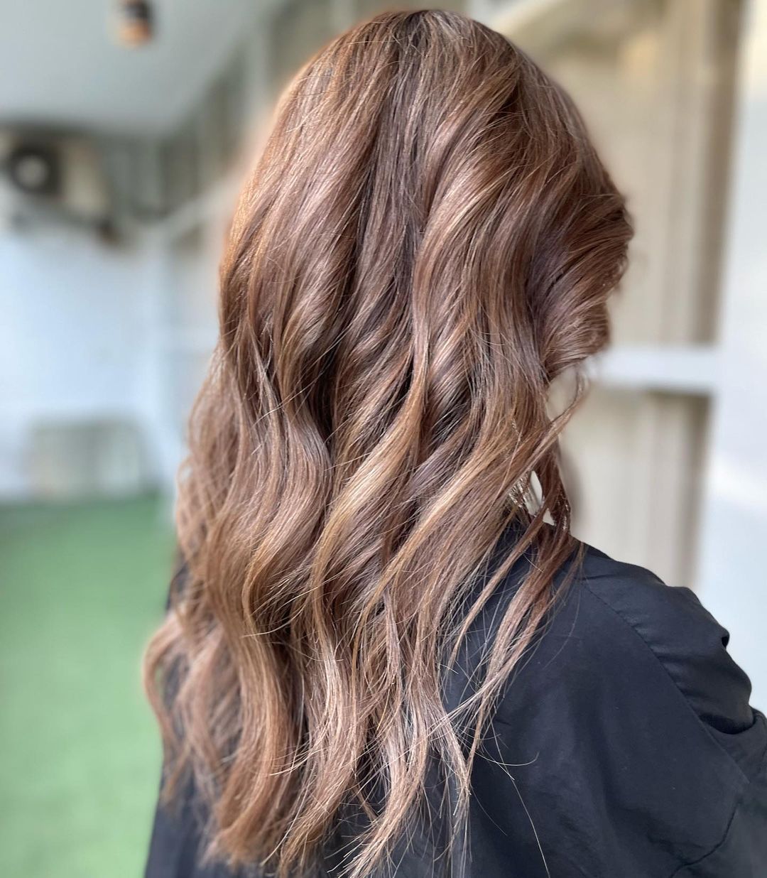 Long Wavy Honey Brown Hair