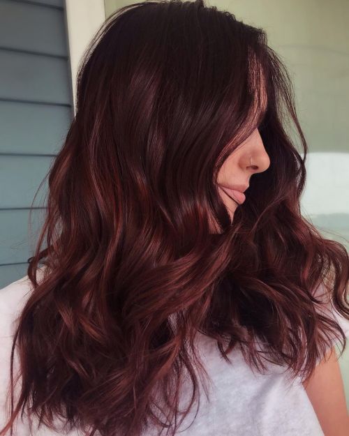 Mahogany Hair Color for Pale Girl with Cool Undertones