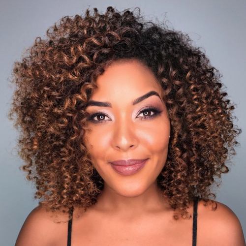 Medium Natural Curly Spirals