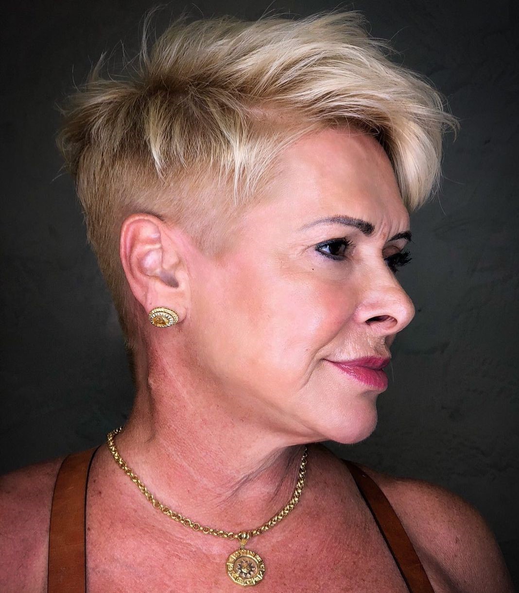 Sassy Blonde Pixie Haircut