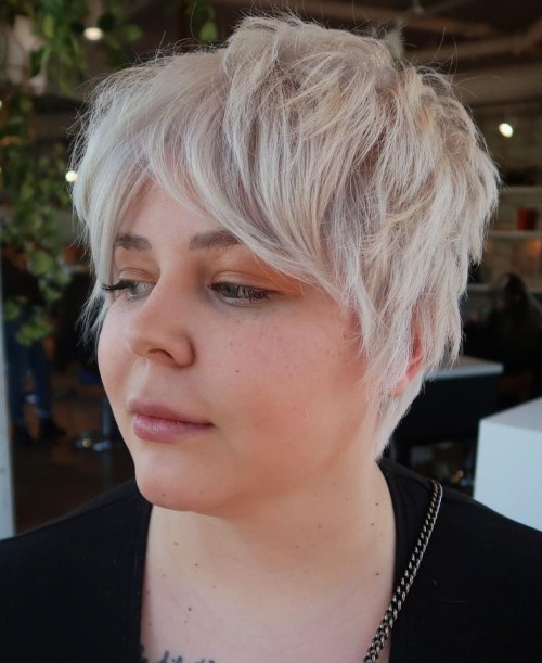 Short Length Blonde Wolf Cut