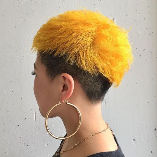 Black and Yellow Pixie Undercut