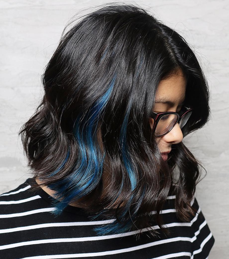 Black Lob With Blue Peek-A-Boos