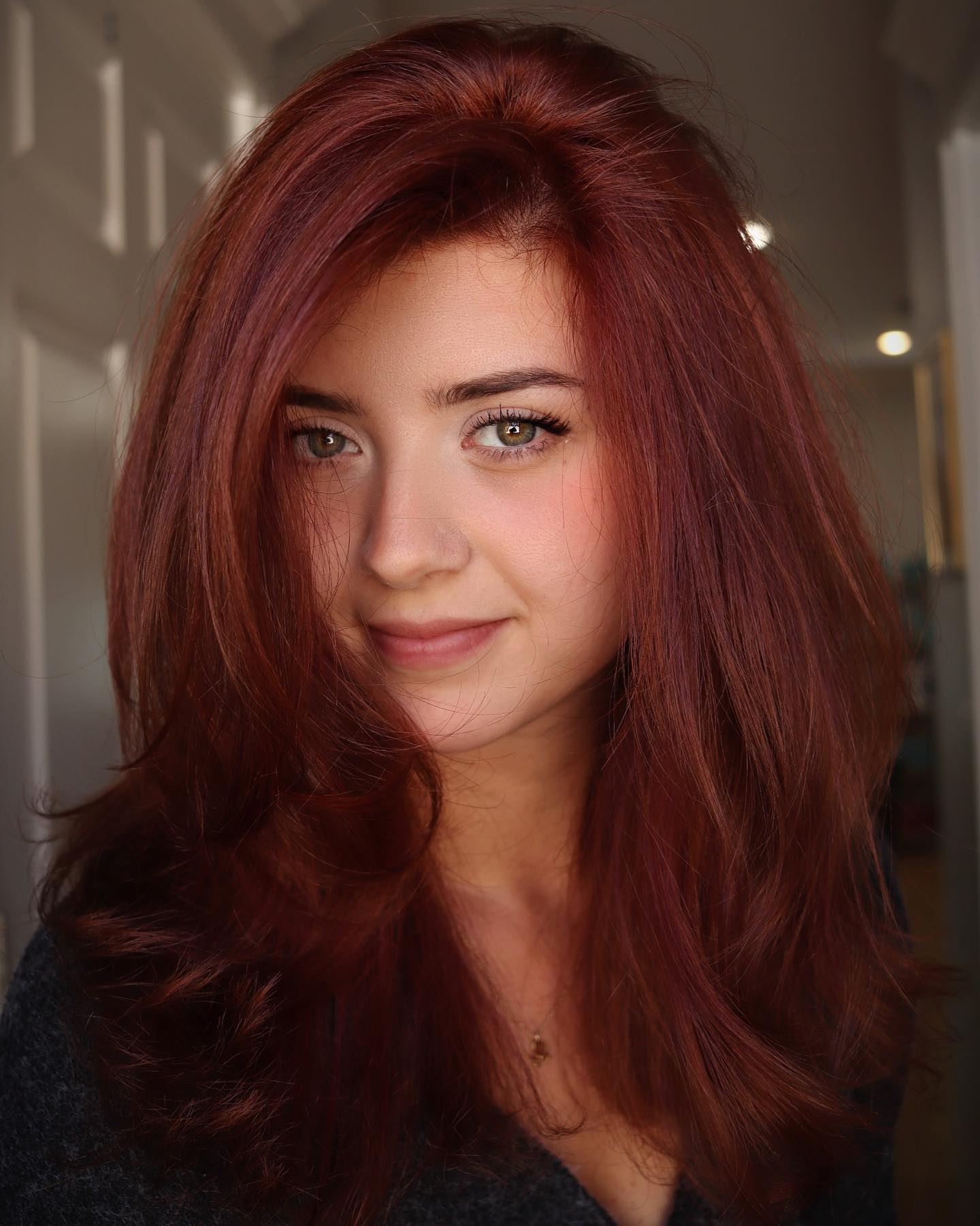 Bold Merlot Hair Color