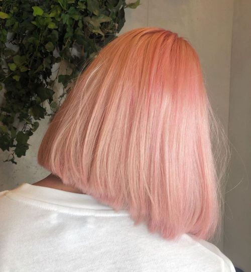 Candy Floss Peach Blonde Hair Color