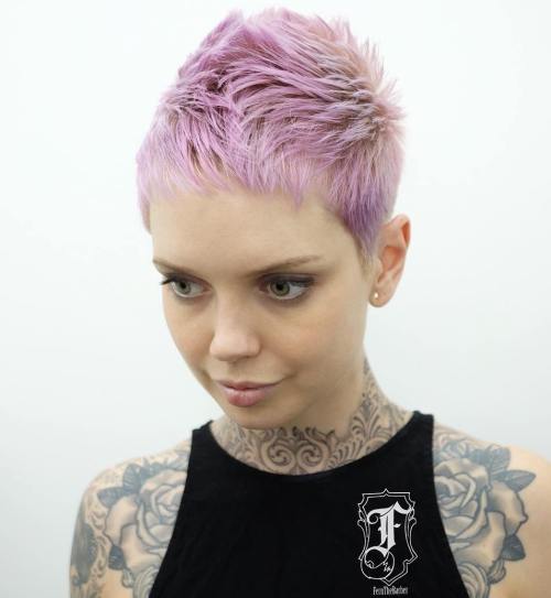 Choppy Pastel Purple Pixie