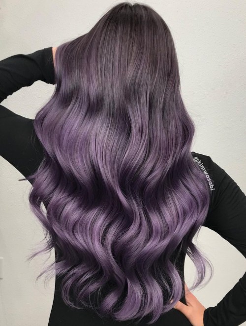 Dark Lavender Hair Color