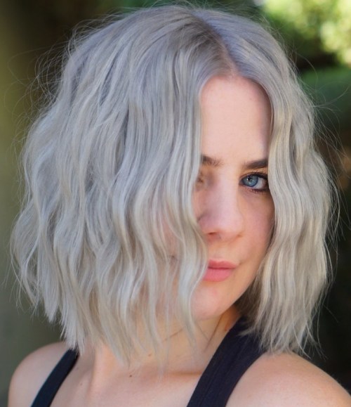 Dimensional Platinum Silver and White Blonde Hair