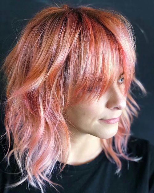 Holographic Peach Shag