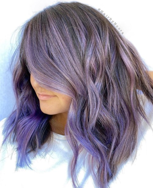 Lavender Brown Hair Color