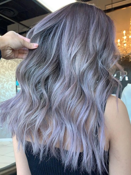 Lavender Silver Hair Color