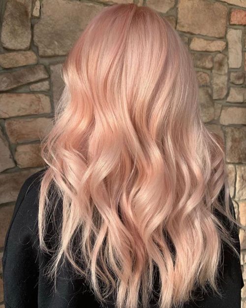 Long Milkshake Peach Hair