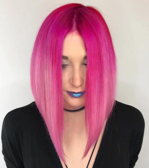 Pastel Pink Ombre Bob