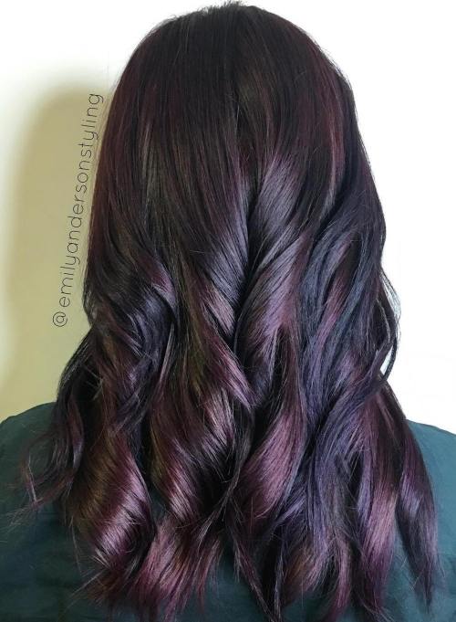 Black and Mahogany Hair