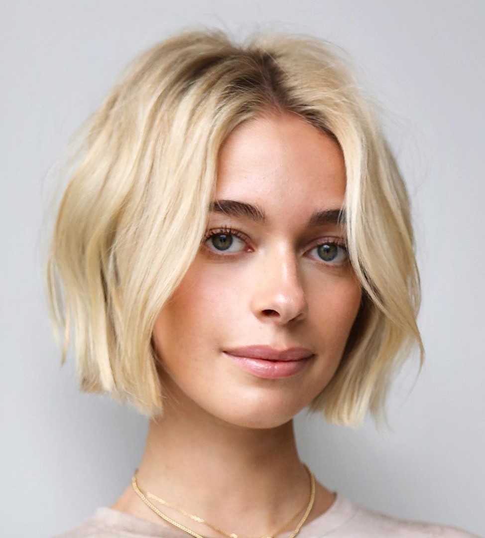 Blunt Bob for Oval Face