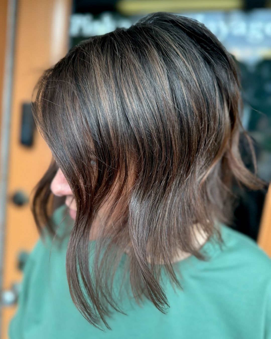 Medium Length Messy Inverted Bob