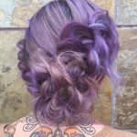 purple-hair-with-highlights-in-updo