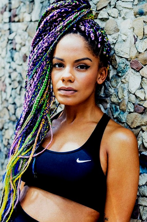 Rainbow Hair With Dreadlocks